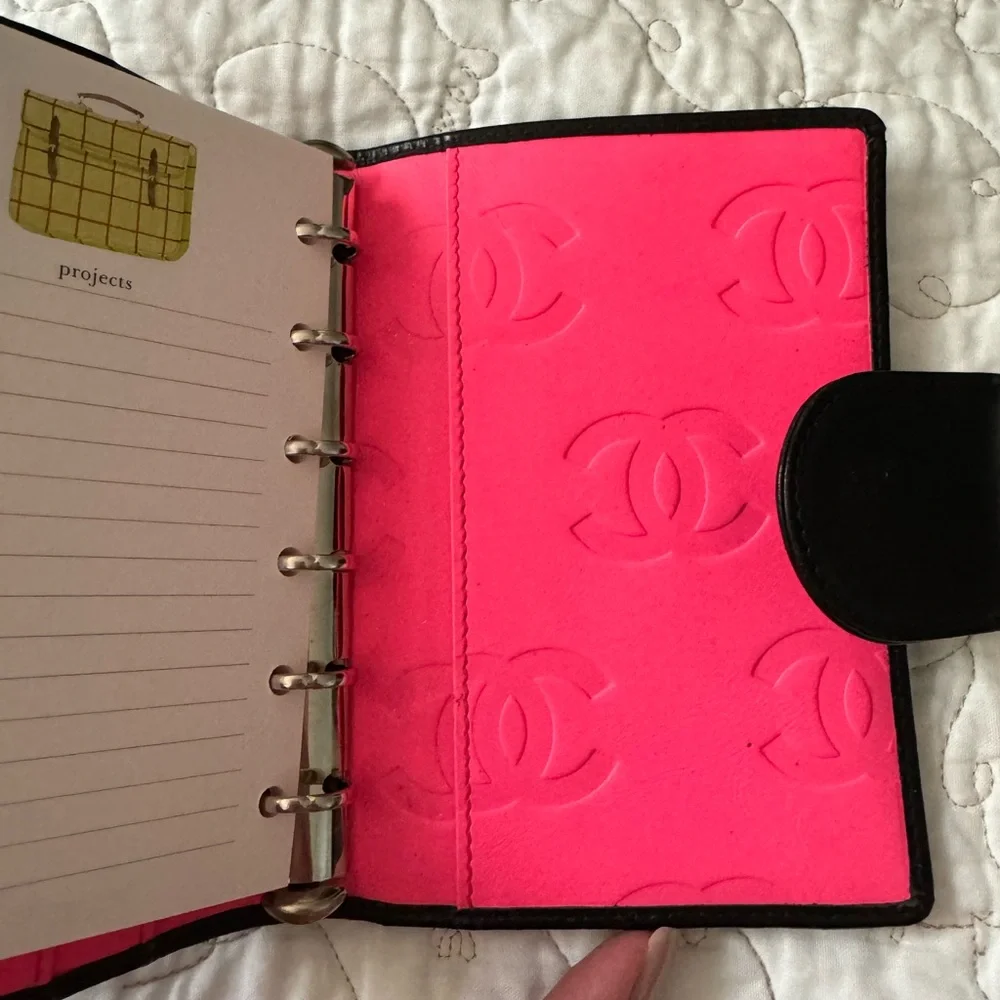 Chanel Cambon leather agenda Planner with dust cloth/box - Picture 7 of 9